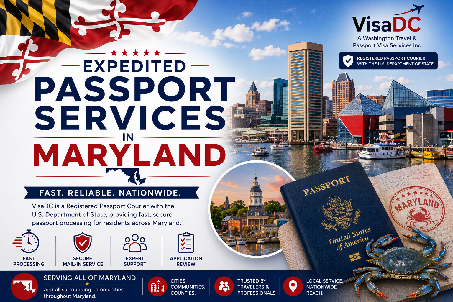 Expedited passport services Maryland