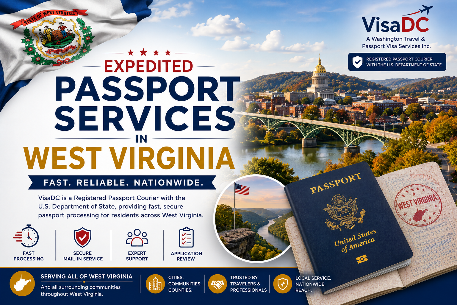 West Virginia expedited passport services